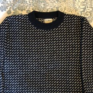 Vintage LL Bean Birdseye Wool Sweater